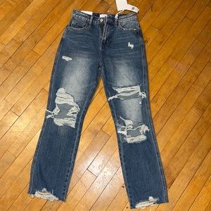 Ultra high rise straight Flying Monkey Jeans